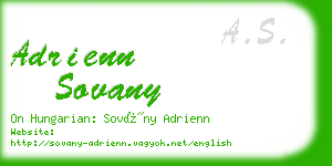 adrienn sovany business card